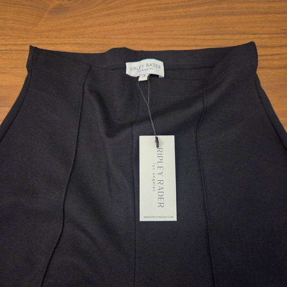 NWT Ripley Rader Perfect Pant Black Ponte Knit Wide Leg Sz Med (Size 3 in brand) - Picture 2 of 5